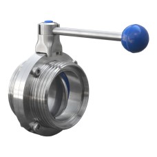 Затвор нержавеющий дисковый поворотный запорный приварной 12Х18Н9ТЛ ДУ 150 Ру 25 Арма-Пром